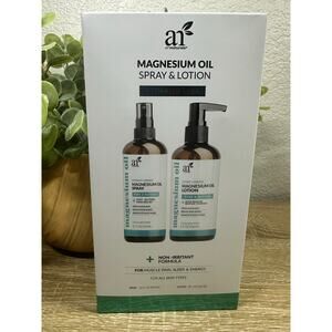 ArtNaturals Magnesium Oil Spray‎ 12 oz + Body Massage Lotion Set